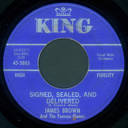 James Brown & The Famous Flames Signed, Sealed, And Delivered / Waiting In Vain Vinyl 7" USED