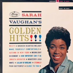 Sarah Vaughan Sarah Vaughan's Golden Hits Vinyl LP USED