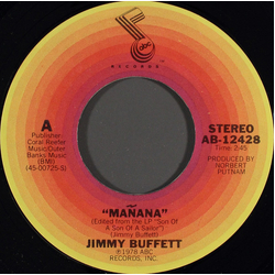 Jimmy Buffett Mañana / Coast Of Marseilles Vinyl 7" USED