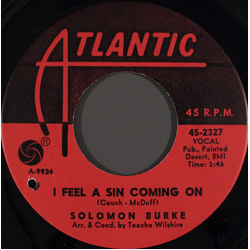 Solomon Burke I Feel A Sin Coming On / Mountain Of Pride Vinyl 7" USED