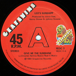 Leo's Sunshipp Give Me The Sunshine Vinyl 12" USED