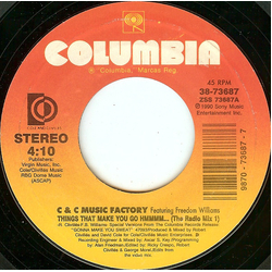 C + C Music Factory / Freedom Williams Things That Make You Go Hmmmm... Vinyl 7" USED