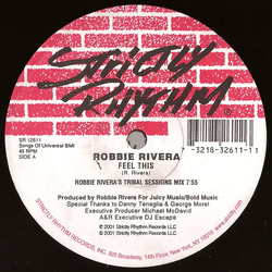 Robbie Rivera Feel This Vinyl 12" USED