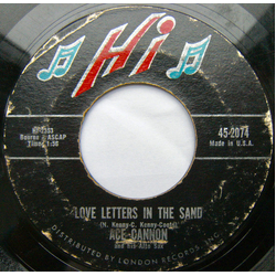 Ace Cannon Love Letters In The Sand / Searchin' Vinyl 7" USED