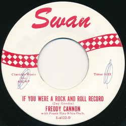 Freddy Cannon / Frank Slay And His Orchestra If You Were A Rock And Roll Record Vinyl 7" USED