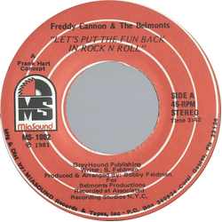 Freddy Cannon / The Belmonts Let's Put The Fun Back In Rock N Roll Vinyl 7" USED