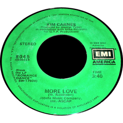 Kim Carnes More Love Vinyl 7" USED