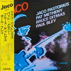 Jaco Pastorius / Pat Metheny / Bruce Ditmas / Paul Bley Jaco Vinyl LP USED