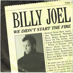 Billy Joel We Didn't Start The Fire Vinyl 7" USED