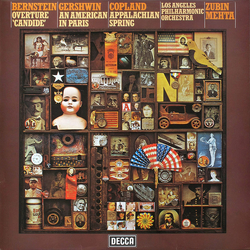Leonard Bernstein / George Gershwin / Aaron Copland / Los Angeles Philharmonic Orchestra / Zubin Mehta Overture 'Candide' / An American In Paris / App
