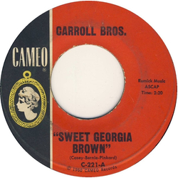 Carroll Brothers Sweet Georgia Brown Vinyl 7" USED