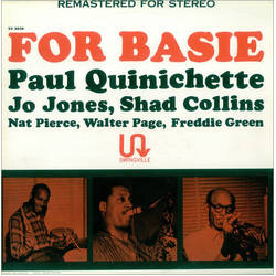 Paul Quinichette For Basie Vinyl LP USED