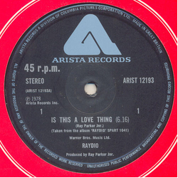Raydio Is This A Love Thing / Let's Go All The Way Vinyl 12" USED
