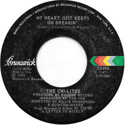The Chi-Lites My Heart Just Keeps On Breakin' Vinyl 7" USED