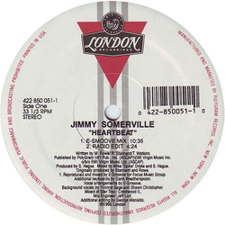 Jimmy Somerville Heartbeat Vinyl 12" USED