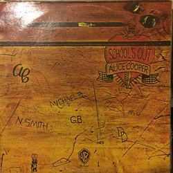 Alice Cooper auto-1 School's Out Vinyl LP USED
