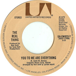 The Real Thing You To Me Are Everything / Keep An Eye (On Your Best Friend) USED VINYL 7INCH 45 RPM SINGLE STYRENE STEREO