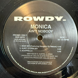 Monica Ain't Nobody Vinyl 12" USED