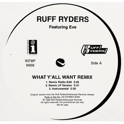 Ruff Ryders What Y'All Want Vinyl 12" USED
