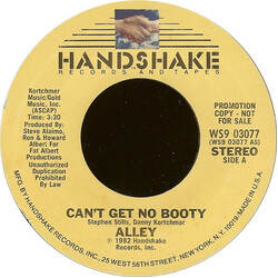 Alley Can't Get No Booty VINYL 7" USED
