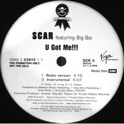 Scar (2) U Got Me!!! USED VINYL 12INCH PROMO