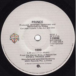 Prince 1999 Vinyl 7" USED