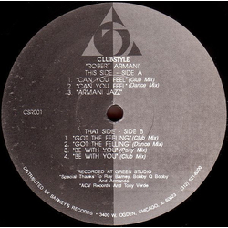 Robert Armani Can You Feel EP Vinyl 12" USED