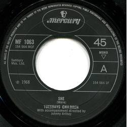 Tuesday's Children She Vinyl 7" USED