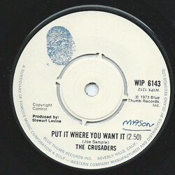 The Crusaders Put It Where You Want It USED VINYL 7INCH