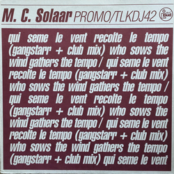 MC Solaar Qui Seme Le Vent Recolte Le Tempo Vinyl 12" USED