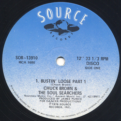 Chuck Brown & The Soul Searchers Bustin' Loose Vinyl 12" USED