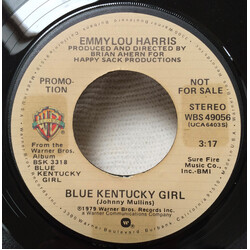 Emmylou Harris Blue Kentucky Girl USED VINYL 7INCH 45 RPM SINGLE PROMO STEREO MONO