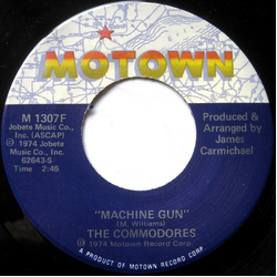 Commodores Machine Gun Vinyl 7" USED