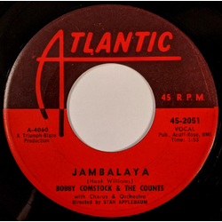 Bobby Comstock & The Counts Jambalaya / Let's Talk It Over Vinyl 7" USED