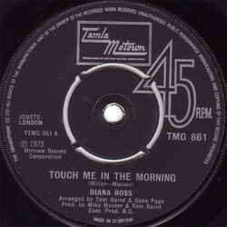Diana Ross Touch Me In The Morning VINYL 7" USED