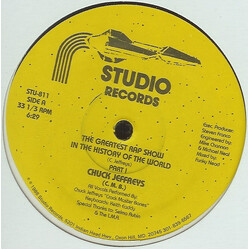 Chuck Jeffreys The Greatest Rap Show In The History Of The World USED VINYL 12INCH 33 S RPM