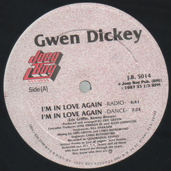 Gwen Dickey I'm In Love Again Vinyl 12" USED