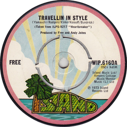 Free Travellin' In Style Vinyl 7" USED
