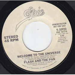 Flash & The Pan Welcome To The Universe USED VINYL 7INCH 45 RPM SINGLE PROMO STEREO MONO