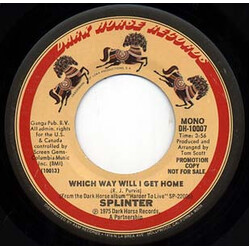 Splinter (2) Which Way Will I Get Home VINYL 7" USED