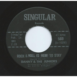Danny & The Juniors Rock And Roll Is Here To Stay Vinyl 7" USED