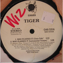 Tiger Who Planned It Vinyl 12" USED
