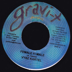 Vybz Kartel Female Fi Male Vinyl 7" USED