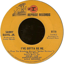 Sammy Davis Jr. I've Gotta Be Me Vinyl 7" USED