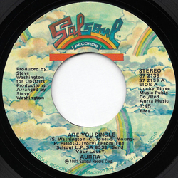 Aurra Are You Single / Living Too Fast Vinyl 7" USED