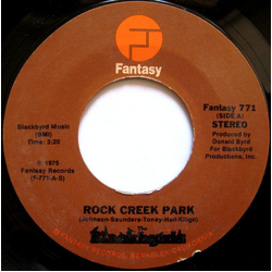 The Blackbyrds Rock Creek Park / Thankful 'Bout Yourself Vinyl 7" USED