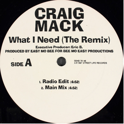 Craig Mack What I Need (The Remix) Vinyl 12" USED