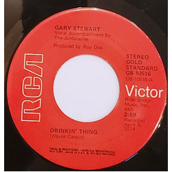 Gary Stewart Drinkin' Thing Vinyl 7" USED