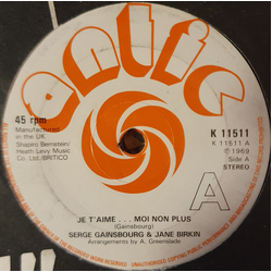 Serge Gainsbourg / Jane Birkin Je T'aime...Moi Non Plus Vinyl 7" USED