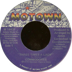 Commodores Three Times A Lady USED VINYL 7INCH 45 RPM SINGLE